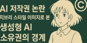 챗지피티 지브리 스타일 이미지로 본 생성형 AI 소유권