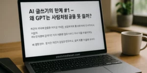 AI 글쓰기의 한계 #1 - 왜 GPT는 사람처럼 글을 못 쓸까